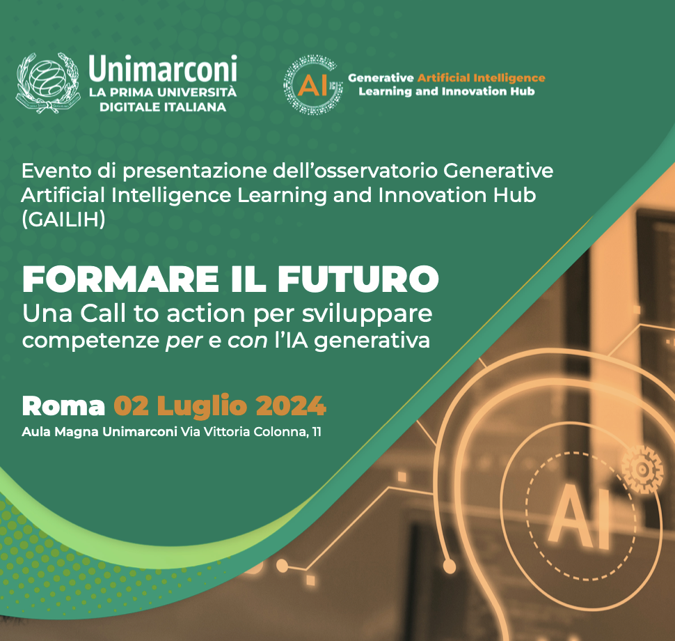 Presentazione dell’Osservatorio Generative Artificial Intelligence Learning and Innovation Hub (GAILIH)
